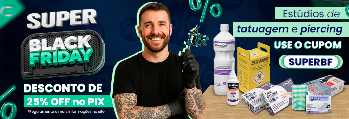 Produtos para estudio de tatuagem e piercing