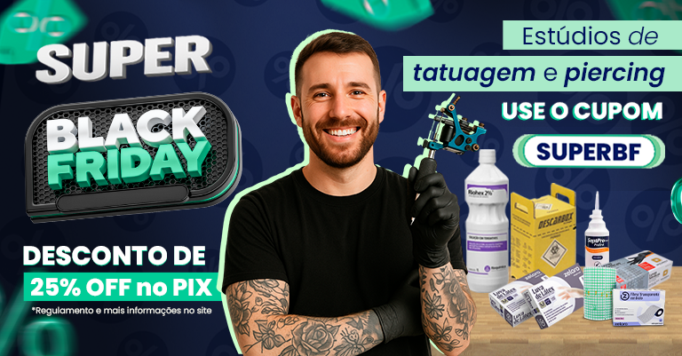 Produtos para estudio de tatuagem e piercing