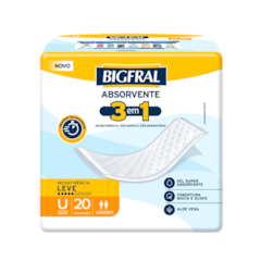 ABSORVENTE GERIÁTRICO BIGFRAL REGULAR PLUS C/20UN