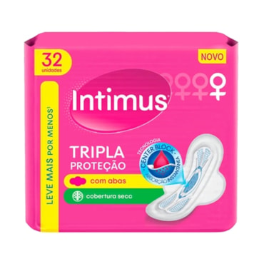 ABSORVENTE INTIMUS SECA C/ABAS 32UN