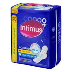 Absorvente Intimus Suave Noturno c/Abas 30Un