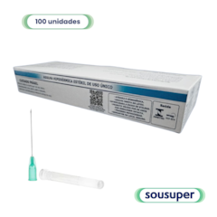 Agulha Hipodérmica 21G 30 x 0,80mm c/100 SR