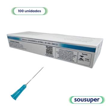 Agulha Hipodérmica 23G 25 x 0,60mm c/100 SR