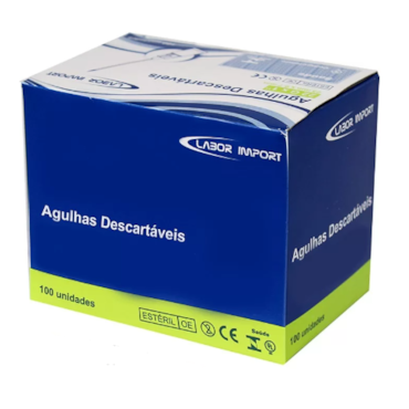 Agulha Hipodérmica 25 x 08 c/100 Labor Import Agulha Hipodérmica 25 x 08 c/100 Labor Import