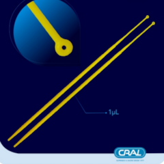 Alça Descartável para Microbiologia Estéril 1µL c/100 Cralplast