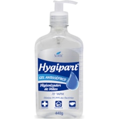 Álcool em Gel 70% Hygipart 440G Pump Kelldrin