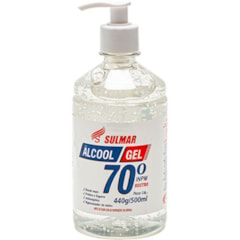 Álcool Gel 70% 500ml Pump Sulmar