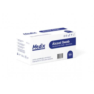 Álcool Swab 70% Sachês c/100 Medix