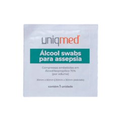 Álcool Swabs 70% c/100 Uniqmed