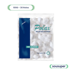 Algodão Bola 100G c/30 Polax