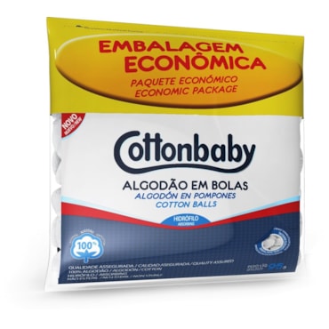 Algodão Bola Cottonbaby 95G Branco Algodão Bola Cottonbaby 95G Branco