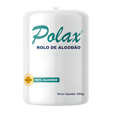 Algodão Hidrófilo 500g em Rolo - Caixa com 20 Unidades