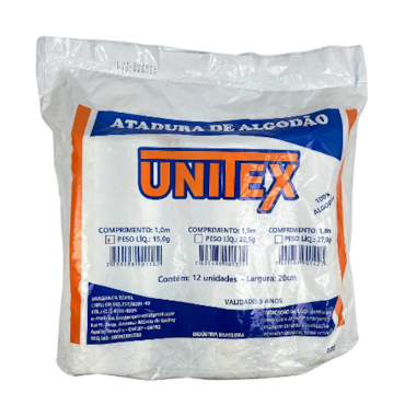 Algodão Ortopédico 06cm x 1m Individual c/12 Unitex Algodão Ortopédico 06cm x 1m Individual c/12 Unitex