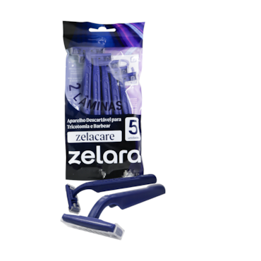Aparelho de Barbear Zelacare 2 Lâminas c/05 Zelara Aparelho de Barbear Zelacare 2 Lâminas c/05 Zelara