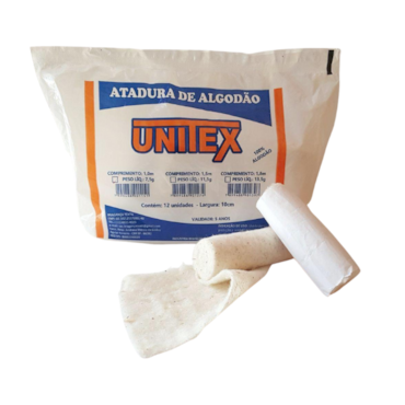 Atadura Ortopédica 12cm x 1m Individual c/12 Unitex Atadura Ortopédica 12cm x 1m Individual c/12 Unitex