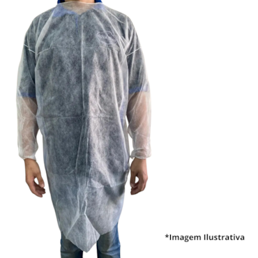 Avental Descartável Manga Longa 30g Standard c/10 Mega Medical Avental Descartável Manga Longa 30g Standard c/10 Mega Medical