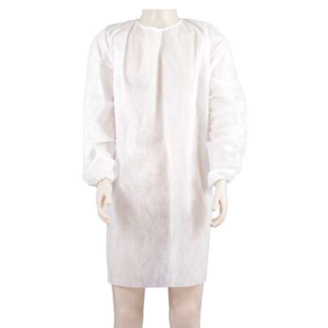 Avental Descartável Manga Longa c/Punho 40g Branco c/10 Anadona Avental Descartável Manga Longa c/Punho 40g Branco c/10 Anadona