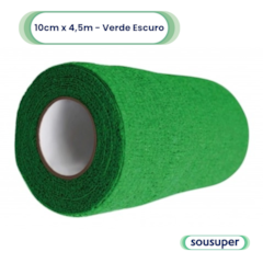 Bandagem Elástica Veterinária 10cm x 4,5m Verde Escuro Hoppner