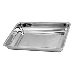 Bandeja de Inox Lisa 30x20x4cm Fami