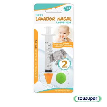 Bico Lavador Nasal para Seringa c/2 3B