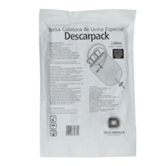 BOLSA COLETORA DE URINA 2000ML SISTEMA FECHADO C/VALVULA - DESCARPACK