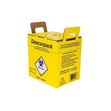 Caixa Descarpack Perfuro cortante 7 Litros Kit c/20