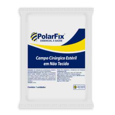 Campo Cirúrgico Estéril TNT 0,5m x 0,5m c/160 Polar Fix