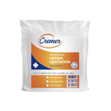 Campo Operatório Cremer 10g 23x25 c/50 Alva