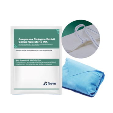 Campo Operatório Estéril 25cm x 28cm Ina c/RX Caixa c/ 30 Pacotes c/5 Neve Campo Operatório Estéril 25cm x 28cm Ina c/RX Caixa c/ 30 Pacotes c/5 Neve