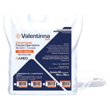 Campo Operatório Valentina 45cm x 50cm 25G c/50 Amed