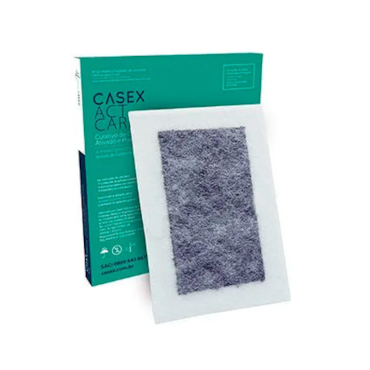 Carvão Ativado com Prata Act Carbon 6,5cm x 9,5cm c/10 Casex Carvão Ativado com Prata Act Carbon 6,5cm x 9,5cm c/10 Casex