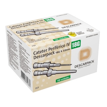 Cateter Intravenoso 18G c/100 Descarpack Cateter Intravenoso 18G c/100 Descarpack