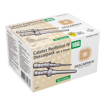 Cateter Intravenoso 18G c/100 Descarpack