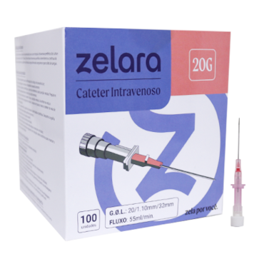 Cateter Intravenoso 20G C/100 - ZELARA