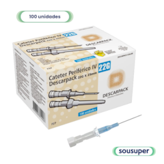 Cateter Intravenoso 22G c/100 Descarpack