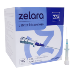 Cateter Intravenoso 22G C/100 - ZELARA