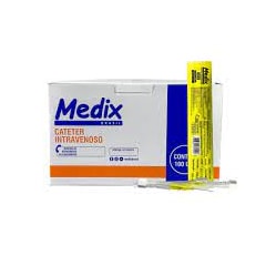 Cateter Intravenoso 24G c/Dispositivo de Segurança c/100 Medix