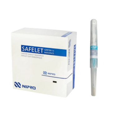 Cateter Intravenoso Safelet Nipro 22G 19mm Poliuretano c/50