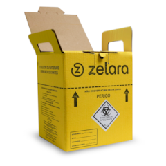 Coletor Perfuro Cortante 07LT Amarelo C/20 - ZELARA