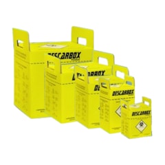 Coletor Perfuro Cortante 1,5l Amarelo c/20 Descarbox