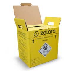 Coletor Perfuro Cortante 20LT Amarelo C/20 - ZELARA