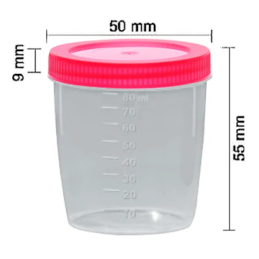 Coletor Universal Estéril 50ml Tampa Vermelha sem Pá c/100 J.Prolab Coletor Universal Estéril 50ml Tampa Vermelha sem Pá c/100 J.Prolab