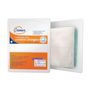 Curativo Aberto Estéril Algodonado Cremer 15x30 c/144 Curativo Aberto Estéril Algodonado Cremer 15x30 c/144