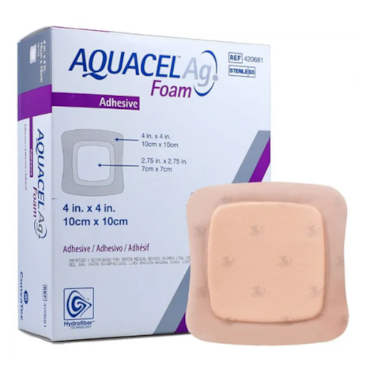 Curativo AQUACEL Foam Adesivo 10x10cm Convatec