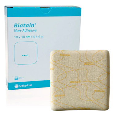 Curativo Biatain Não Adesivo 10x10 c/10 Coloplast