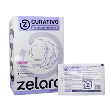 Curativo Filme Transparente 6cm x 7cm c/100 Zelara Curativo Filme Transparente 6cm x 7cm c/100 Zelara