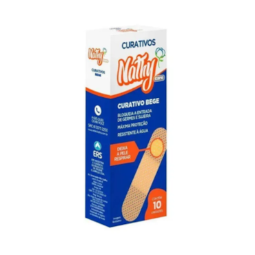 Curativo Tradicional Bege c/10 Nathy