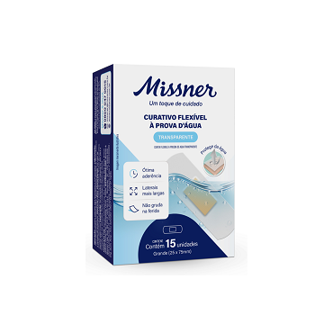 Curativo Transparente Prova D' Água Missner c/15 Curativo Transparente Prova D' Água Missner c/15