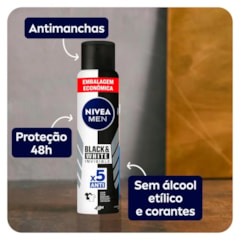 DESODORANTE REXONA AEROSOL BLACK AND WHITE 200ML