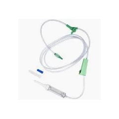 Equipo Macrogotas Flexível Injetor Lateral Filro/Partícula Luer Lock 1,5m c/200 Embramed